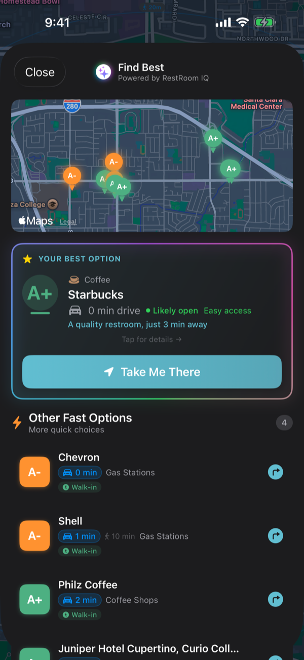 RestMap Find Best - AI-powered recommendations